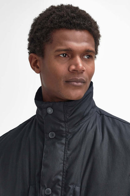 Falstone Waxed Jacket - NAVY