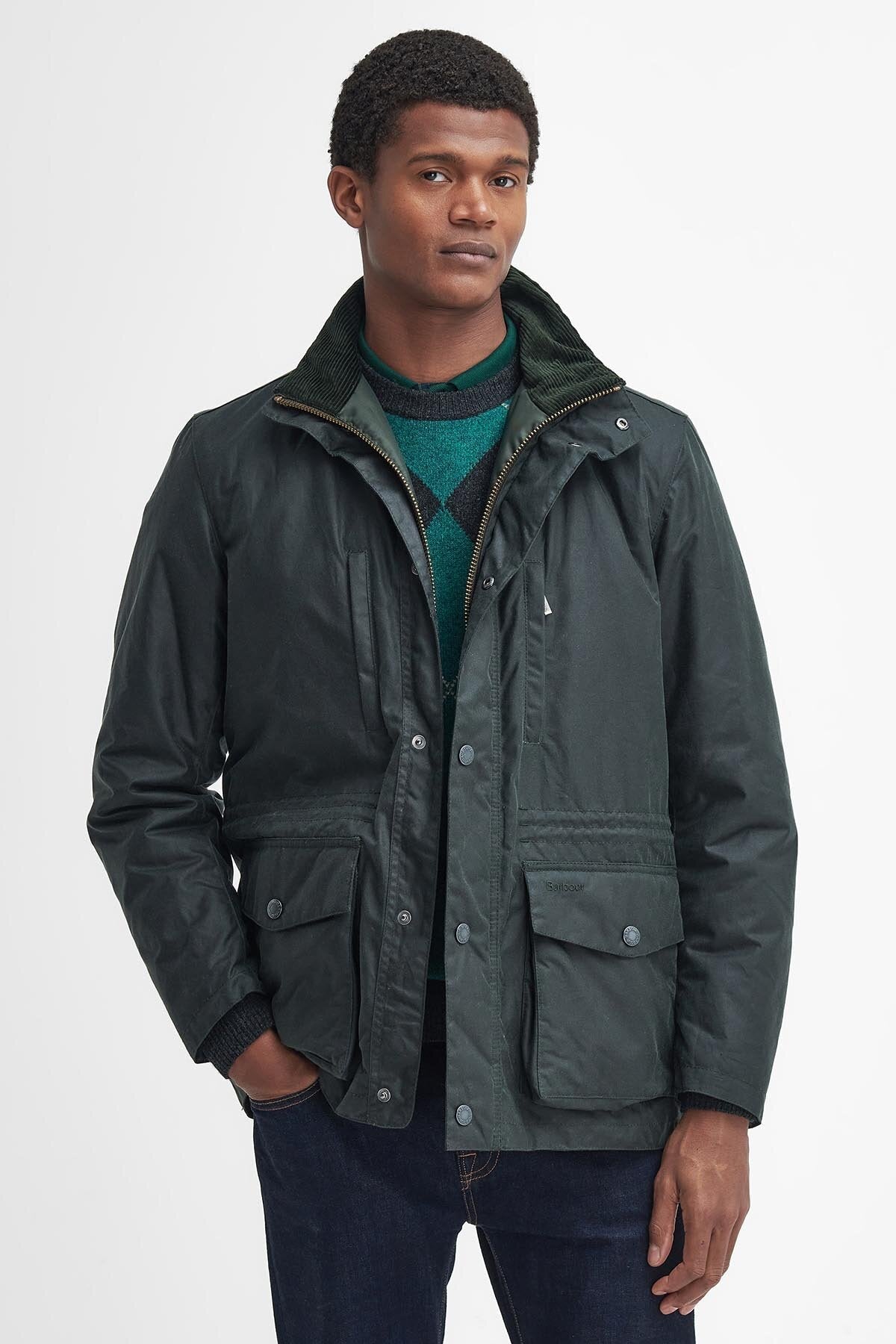 Falstone Waxed Jacket - SAGE