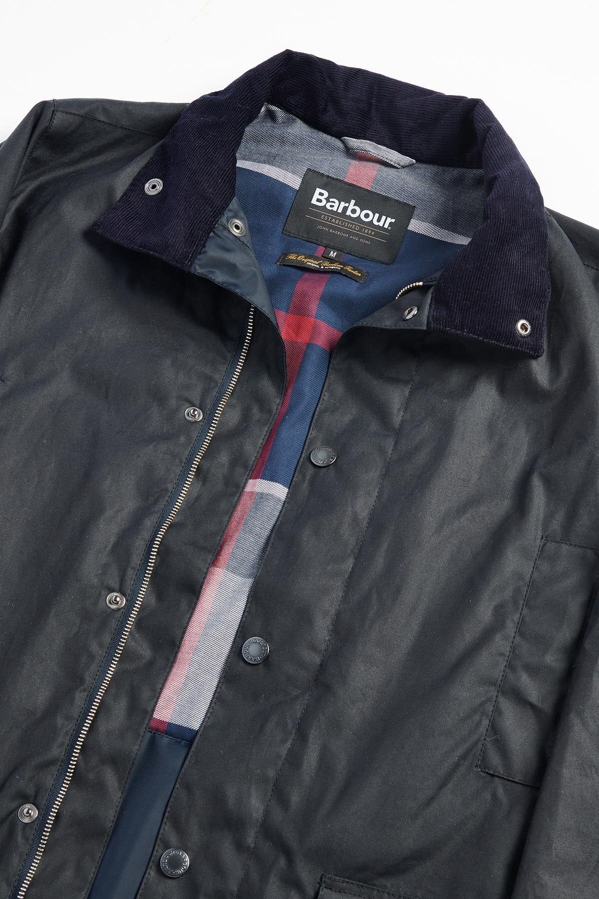 Beaufort Waxed Mac - NAVY