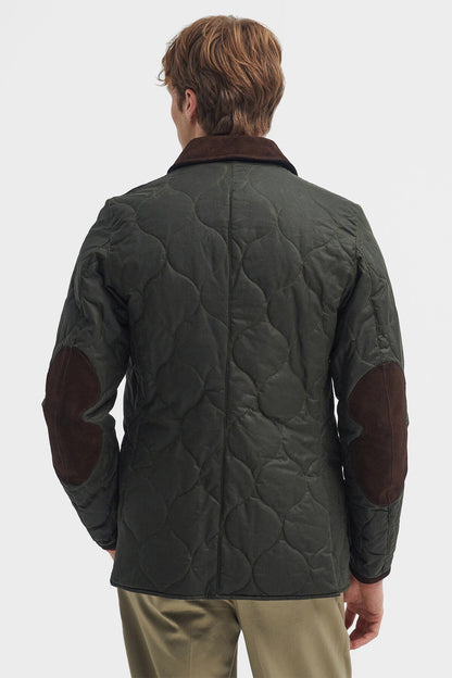 Sporting Quilted Waxed Jacket - ARCHIVE OLIVE