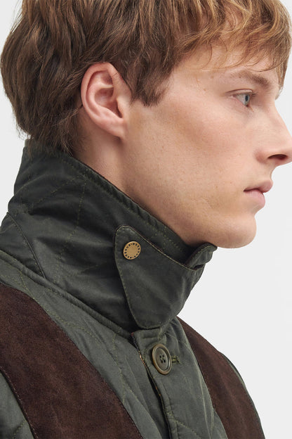 Sporting Quilted Waxed Jacket - ARCHIVE OLIVE