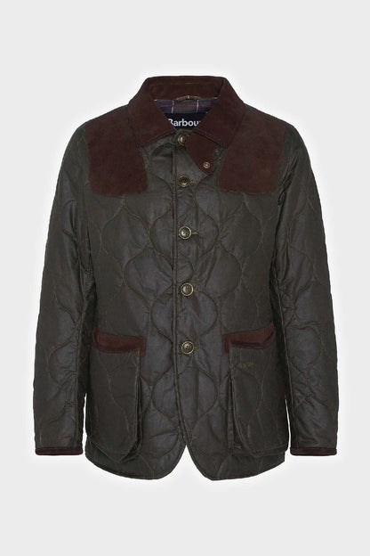 Sporting Quilted Waxed Jacket - ARCHIVE OLIVE