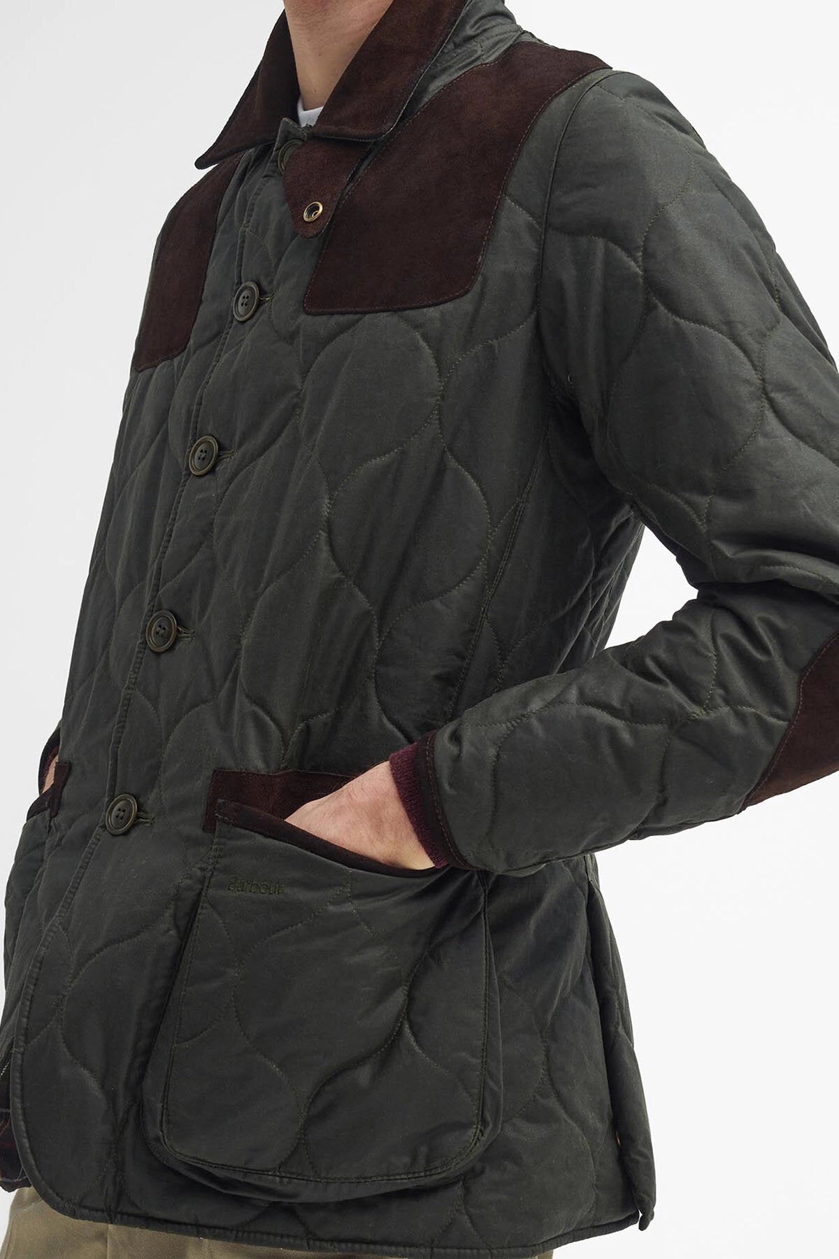 Sporting Quilted Waxed Jacket - ARCHIVE OLIVE