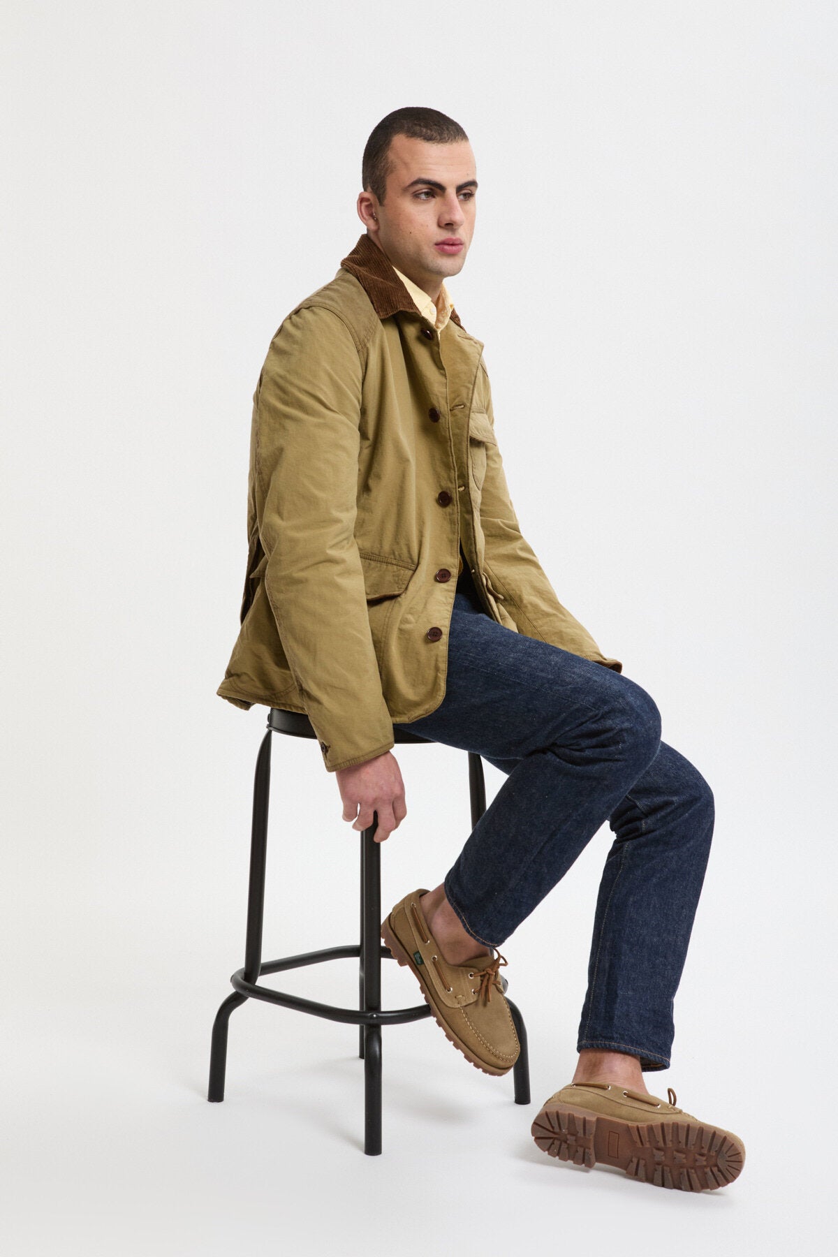 Workwear Wax Blazer - SAND