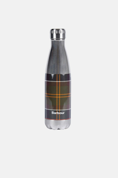 Steel Water Bottle with logo - CLASSIC TARTAN