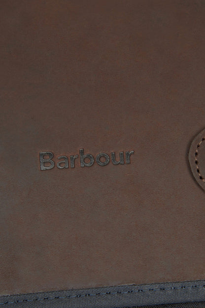 Wax Leather Tarras Bag - NAVY