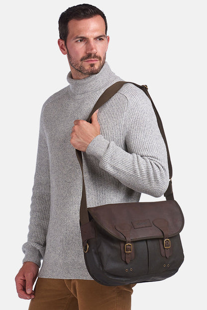 Wax Leather Tarras Bag - OLIVE