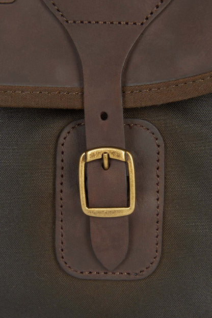 Wax Leather Tarras Bag - OLIVE