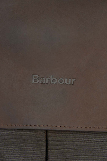 Wax Leather Briefcase - OLIVE