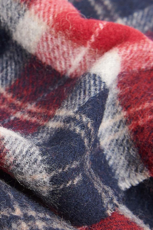 Tartan Lambswool Scarf - CRANBERRY TARTAN