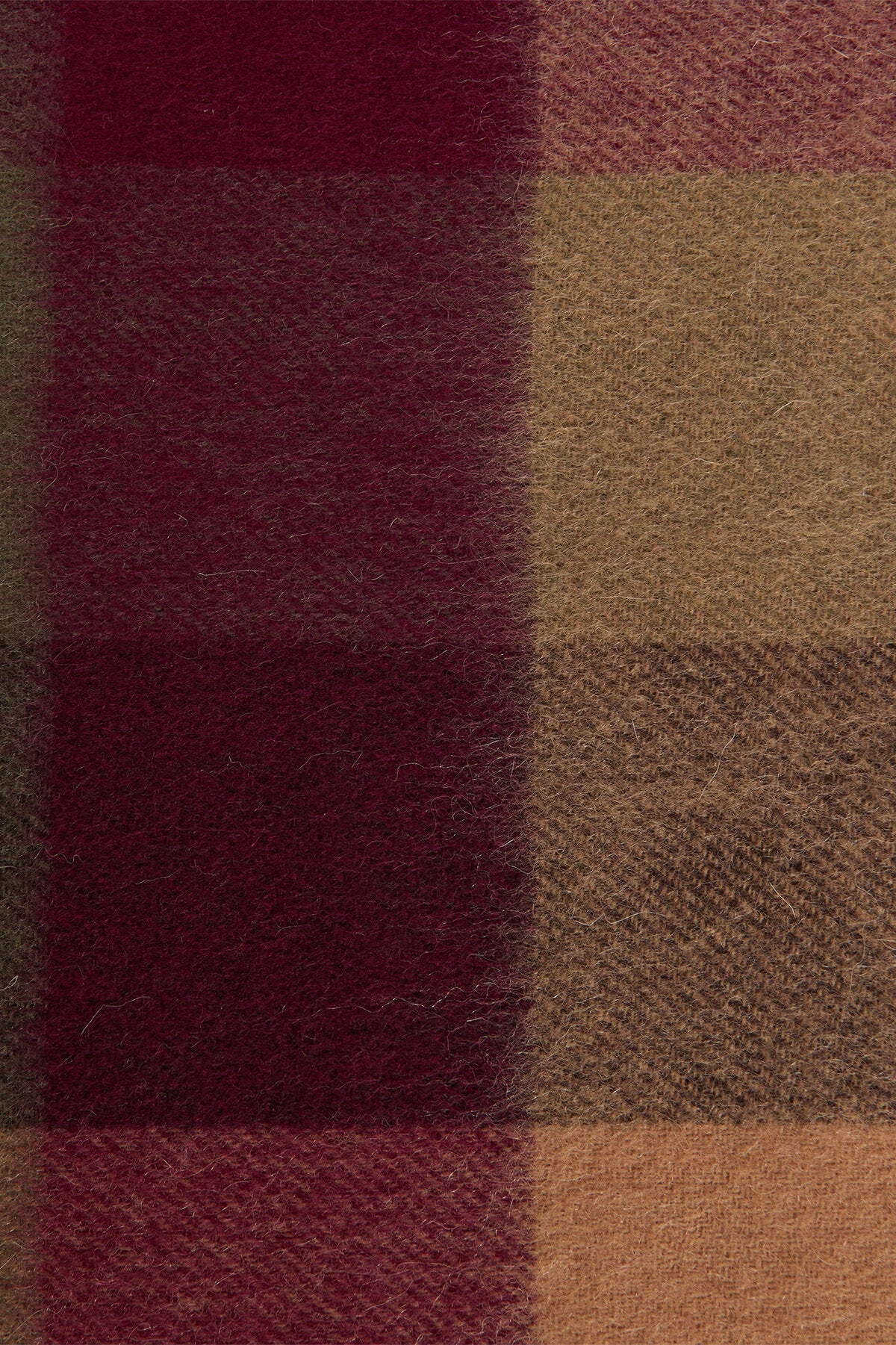 Large Tattersall Scarf - TAWNY PORT