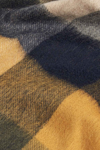 Large Tattersall Scarf - FOREST MIST