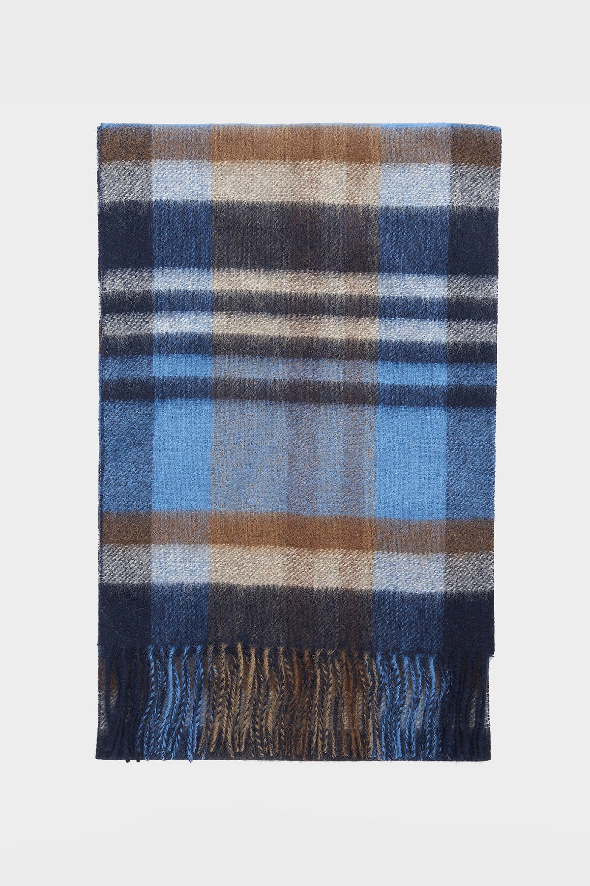Field Reversible Wool Scarf - NAVY