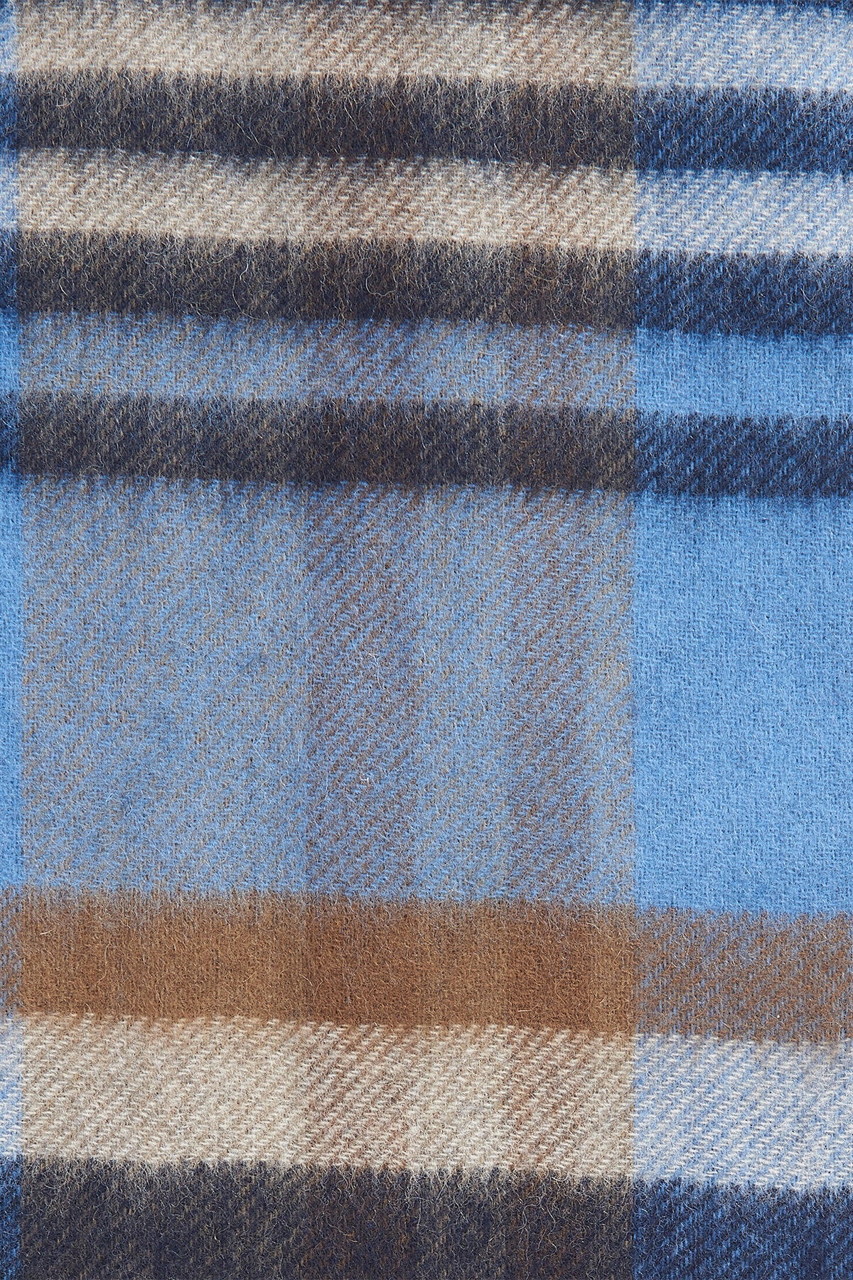 Field Reversible Wool Scarf - NAVY